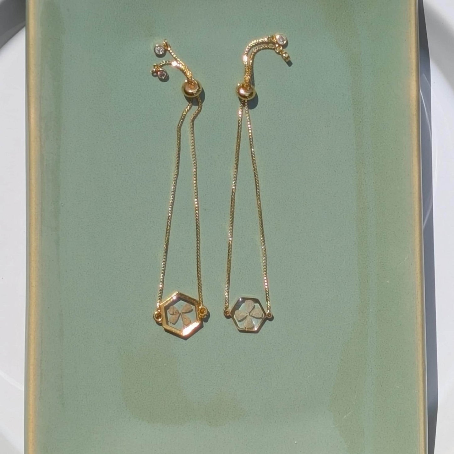 Four Leaf Clover Bracelet – 18K Gold Plated Good Luck Gift Jewelry