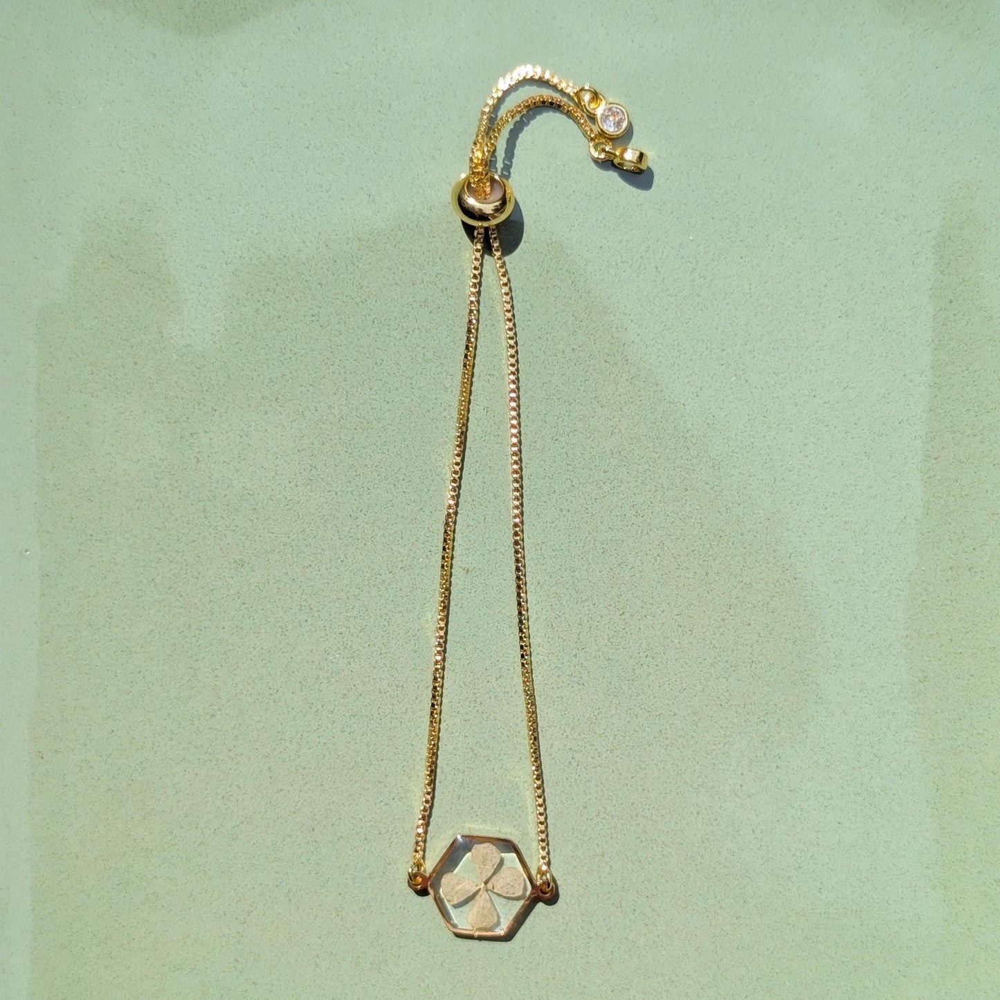 Four Leaf Clover Bracelet – 18K Gold Plated Good Luck Gift Jewelry