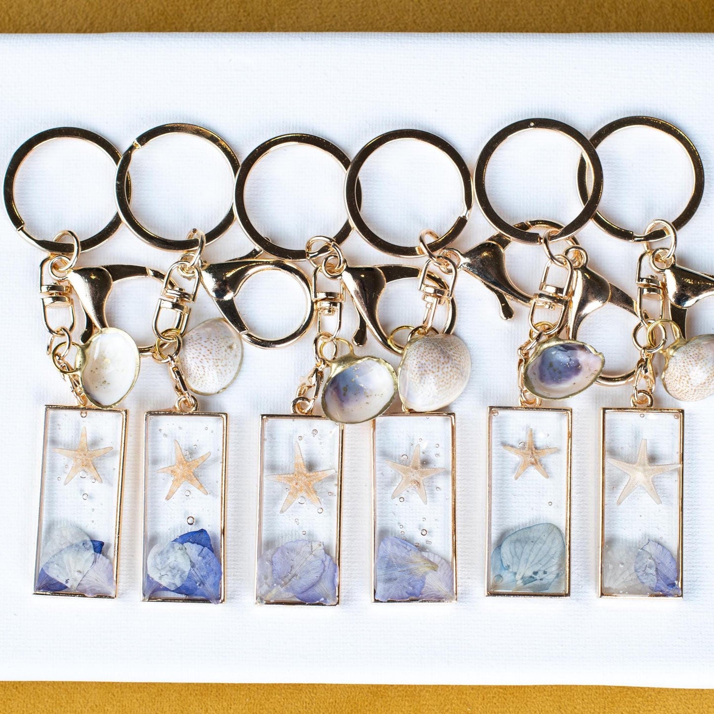 Starfish Charm Pendant Blue Hydrangea Coastal Charm Ocean Pendant Shell Accent Beach Jewelry Mermaid Gift Water Witch Charm Bracelet Seaside