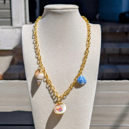Nautical Charms Seashell Necklace