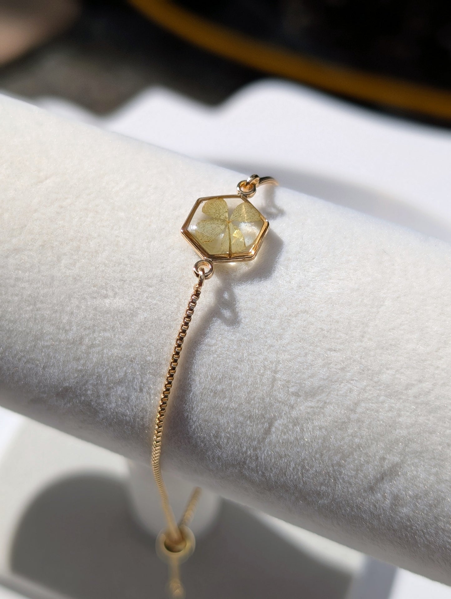 Authentic Four Leaf Clover Bracelet – 18K Gold Plated