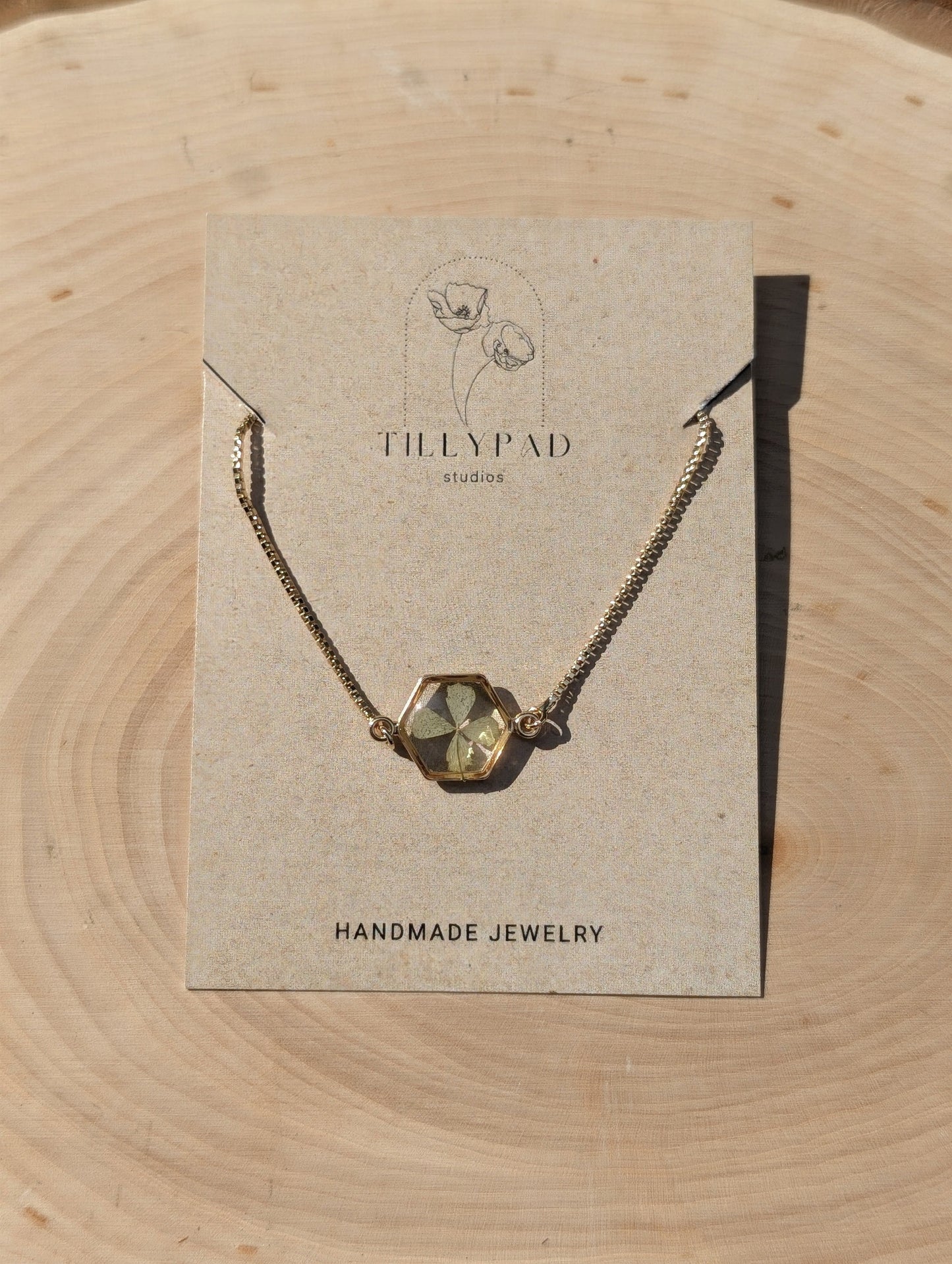 Authentic Four Leaf Clover Bracelet – 18K Gold Plated