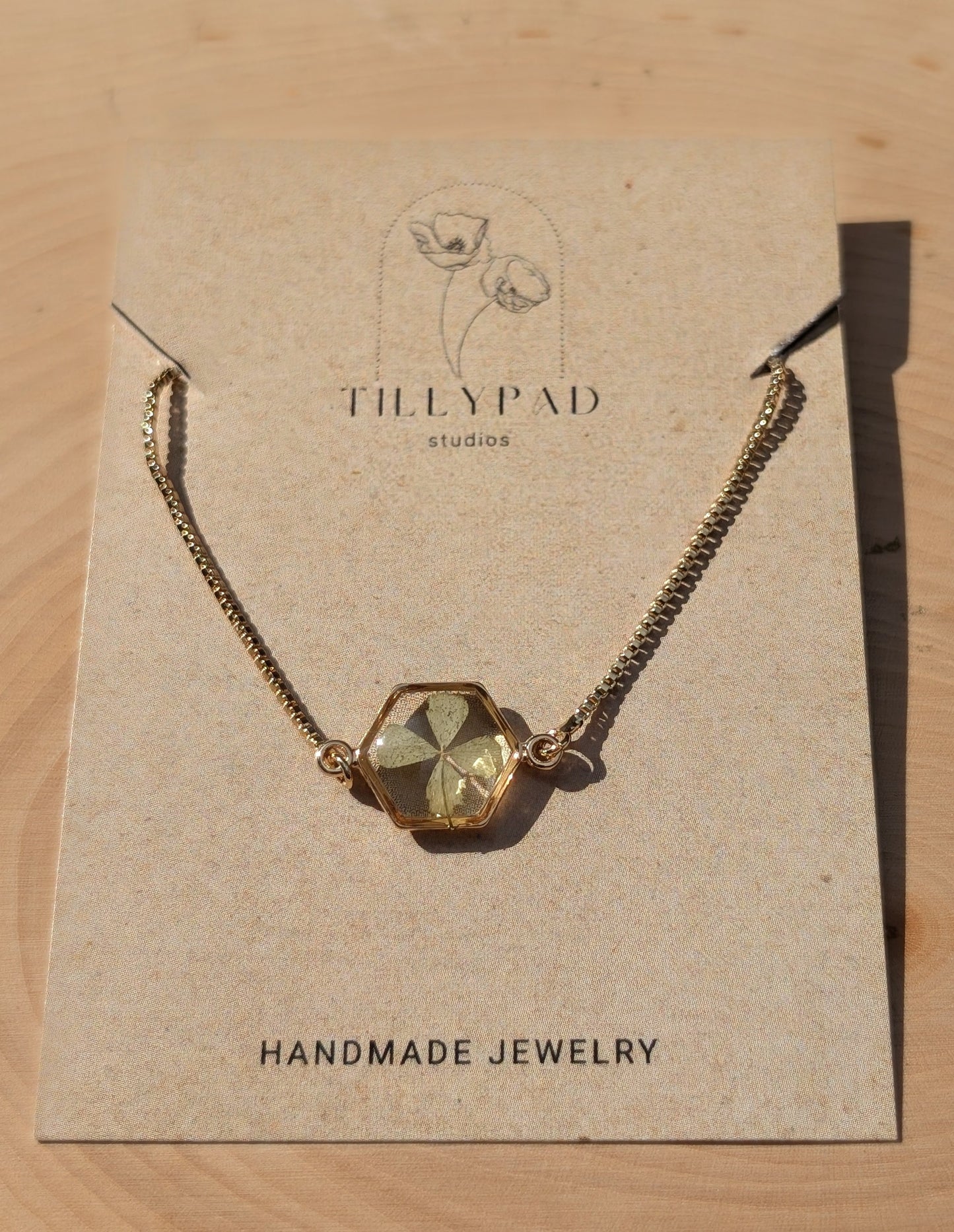 Authentic Four Leaf Clover Bracelet – 18K Gold Plated