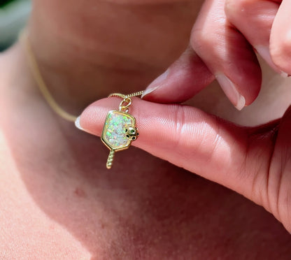 Opal Pickleball Necklace