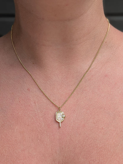 Opal Pickleball Necklace