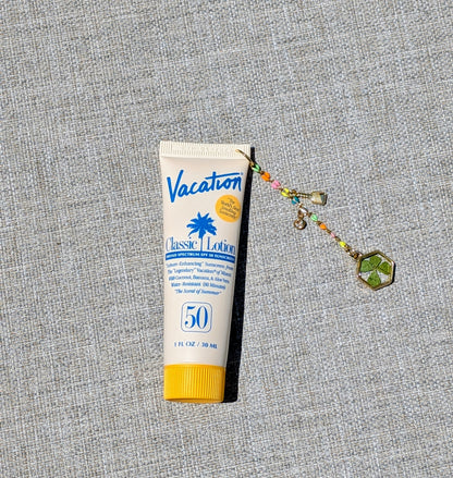 Mini Sunscreen with Pickleball Charm
