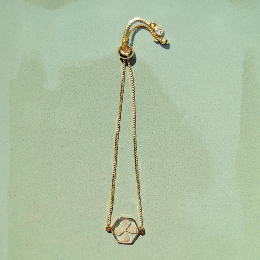 Authentic Four Leaf Clover Bracelet – 18K Gold Plated