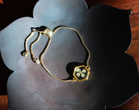 Four Leaf Clover Bracelet Good Luck Charm