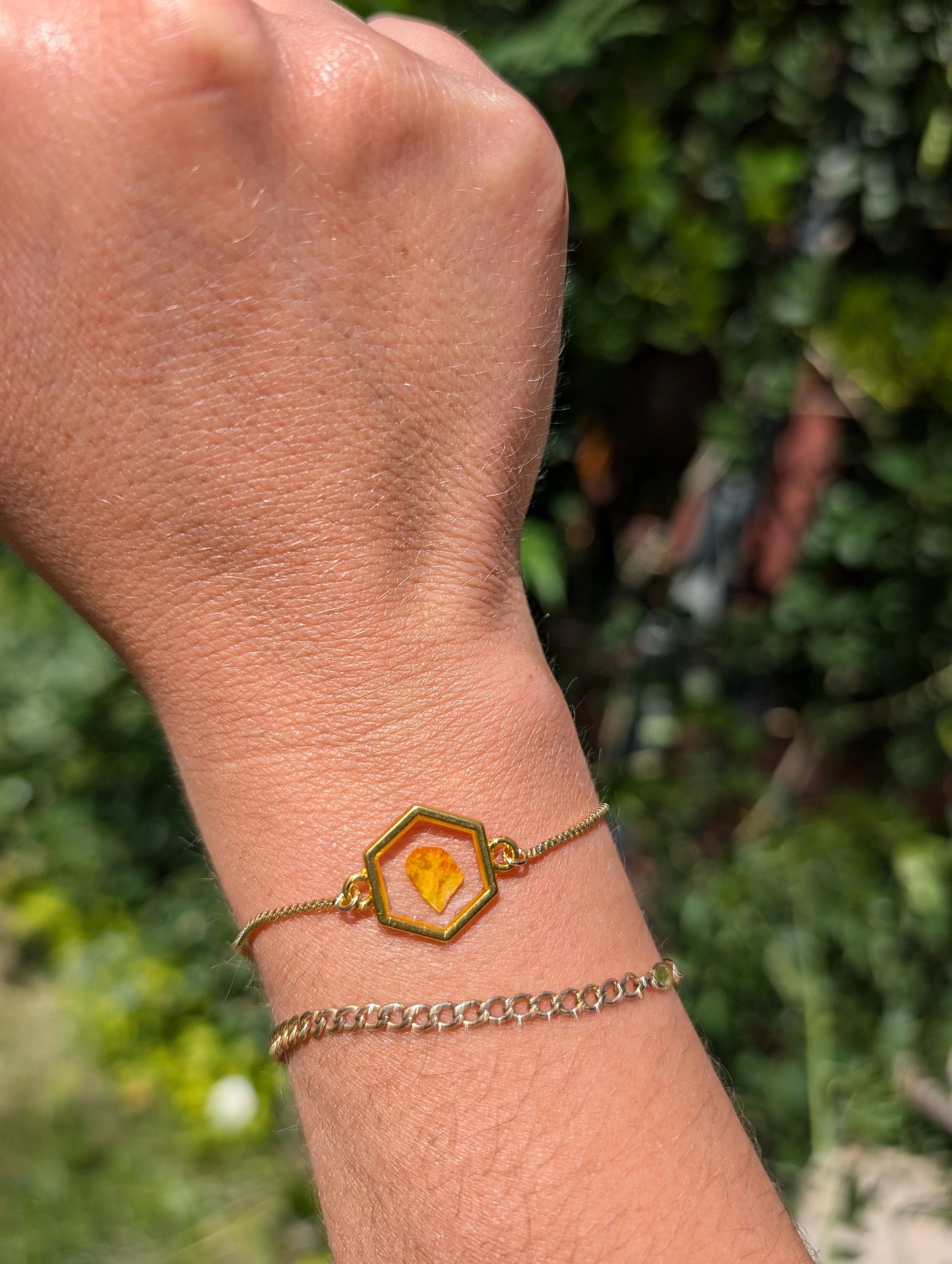 Rose Gold Bracelet Pressed Fern Nature-Inspired Jewelry Eco-Friendly Gift Handmade Botanical Galentines Gift Valentines Present Delicate