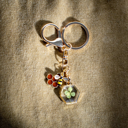 graduation good luck flower charm keychain real pressed flowers handmade gift positive energy new beginnings motivational charm graduation keepsake floral keychain botanical gift lucky charm keychain spiritual protection charm nature inspired gift