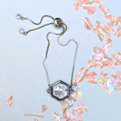 Iridescent pink shell jewelry for early 2000s nostalgic style