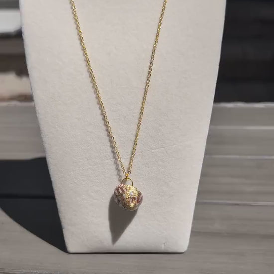 Handmade Hermit Shell Necklace Coastal Jewelry Gold Trim Resin Coated Ocean Shell Pendant Summer Gift Tropical Beach Wedding Jewelry