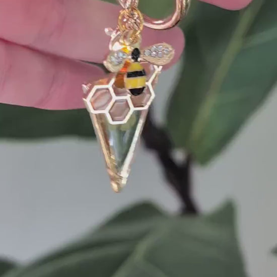 graduation good luck charm keychain real pressed flowers handmade floral keepsake positivity new beginnings students motivational gift